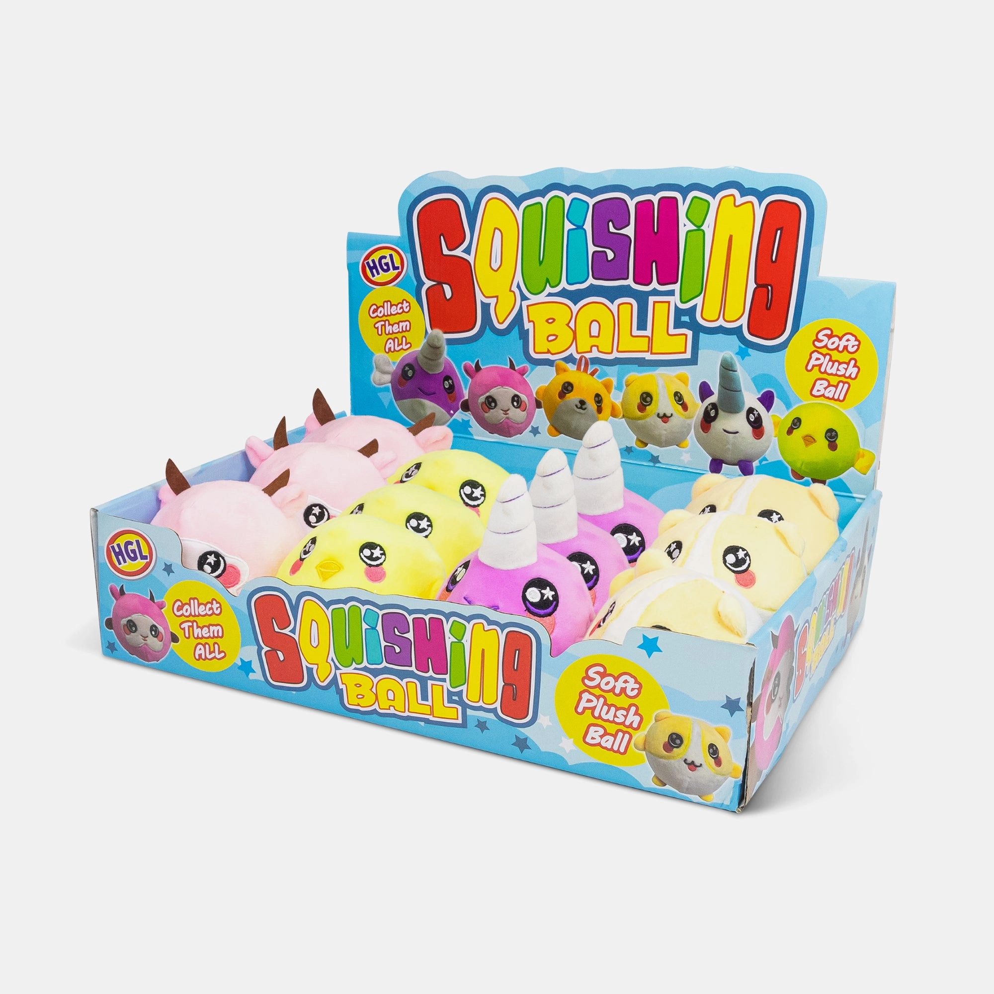 BORDERS Squishy Assortment - Plush Animal 10 cm Multicolor