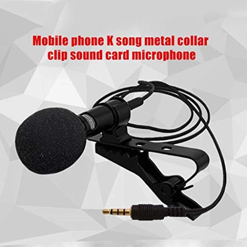 Lapel Clip Microphone 3.5mm-Mini-Jack Microphone