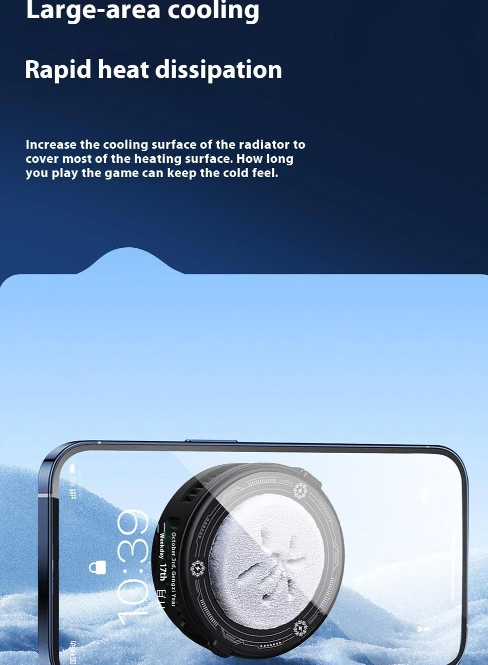 Mobile Cooler - Magnetic Back Clip Digital Display