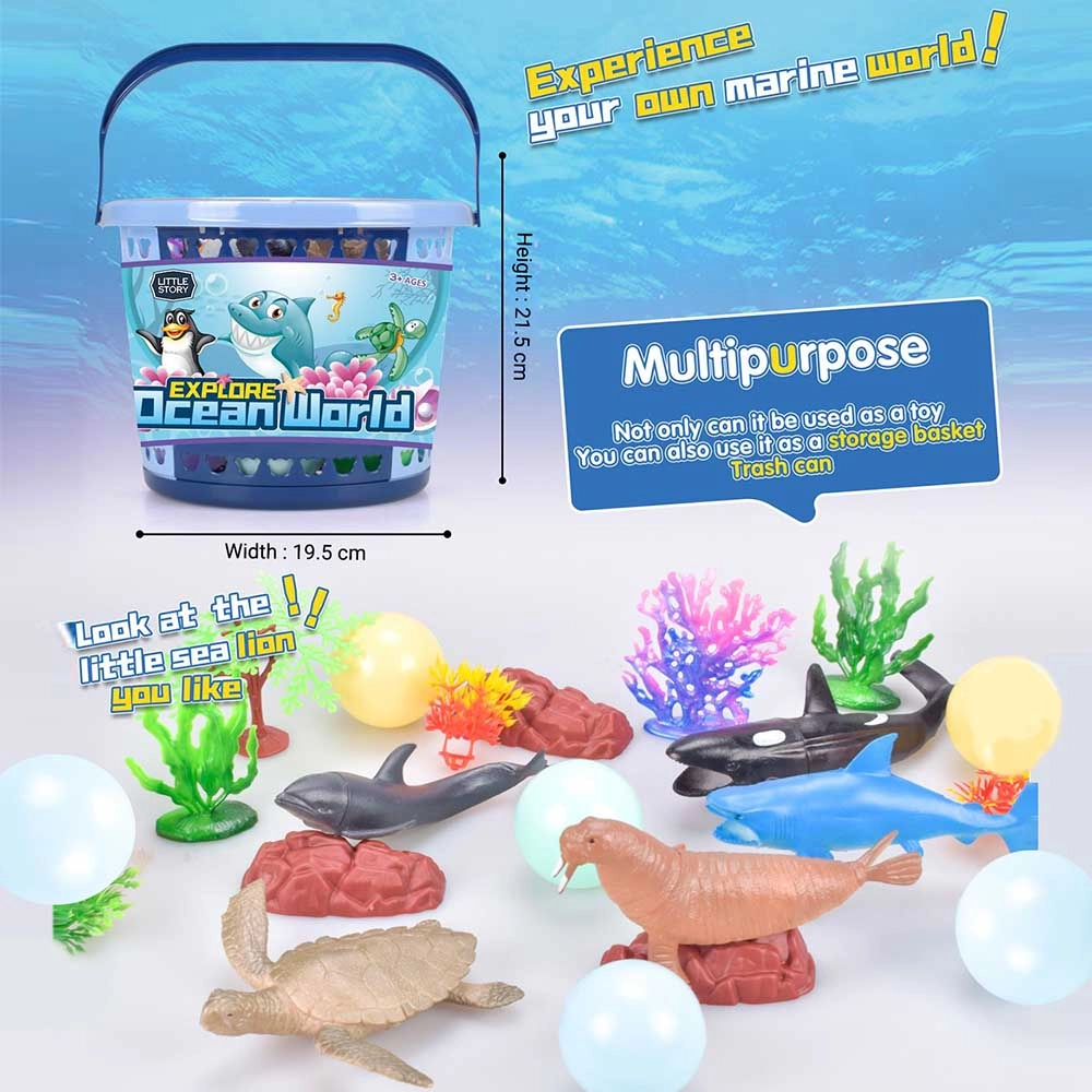 Ocean World Bucket Set - 21Pcs