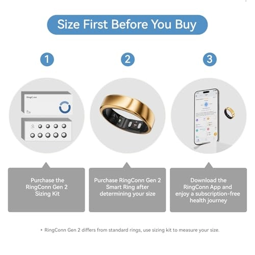 RingConn Gen 2 - 12-Day Battery Life Sleep Apnea Monitoring