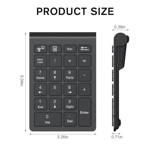 Bluetooth Number Pad - scissor switch
