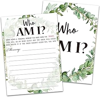 Huastatewolf Bridal Shower Game Over or Under - 30 Cards