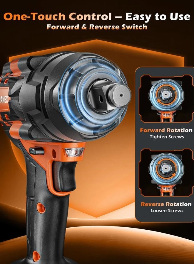 1/2" Cordless Impact Wrench - 1300N.m