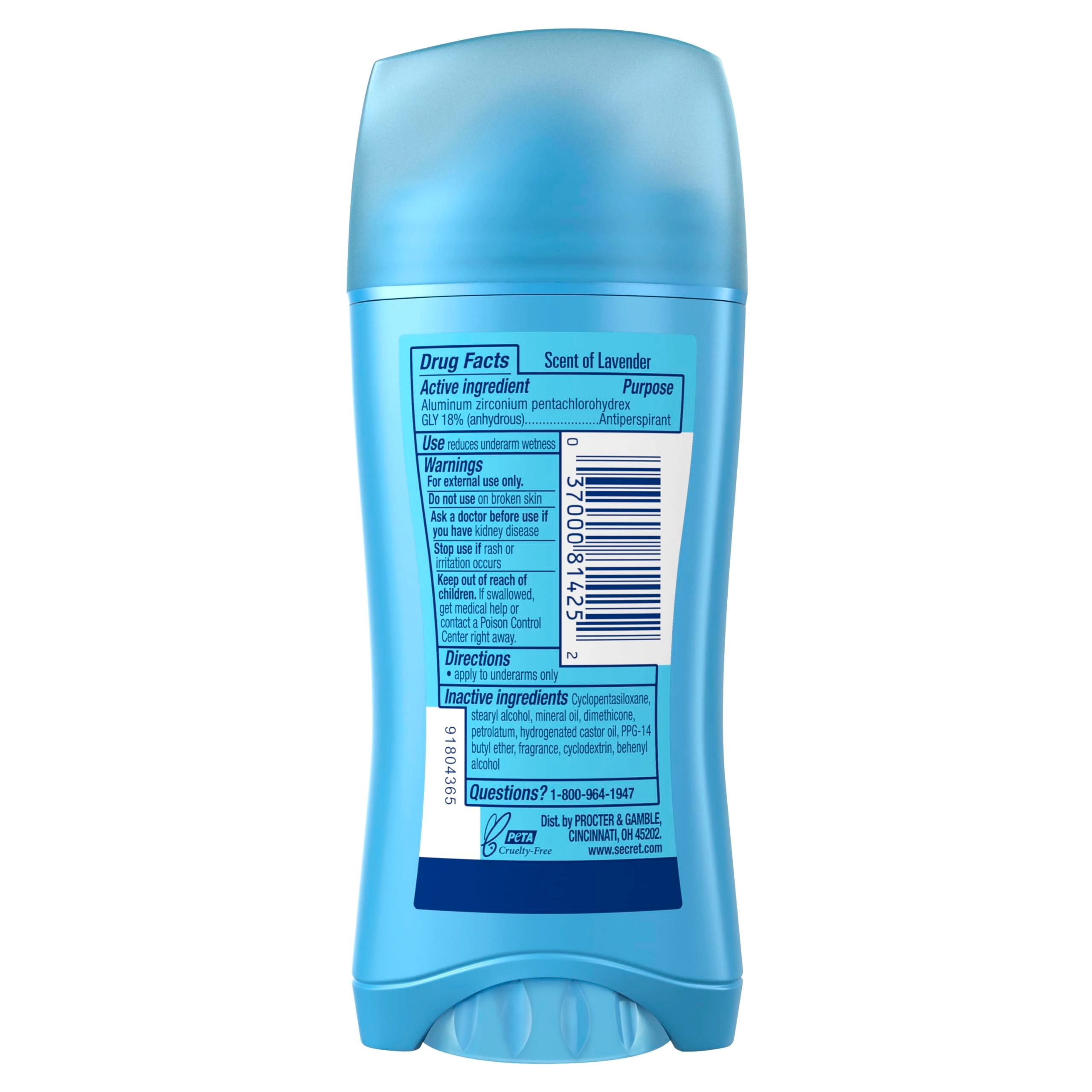 Ph Balanced Invisible Solid Clean Stick - Lavender 73.94 gram
