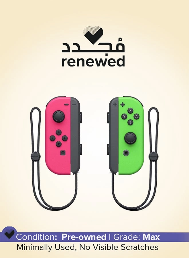 Nintendo (Renewed) Joy-Con Controller Pair - Neon Green/Pink Switch