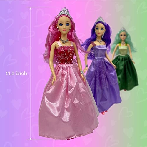 Belle of the Ball Princess Dolls - 11.5" Plastic Caucasian