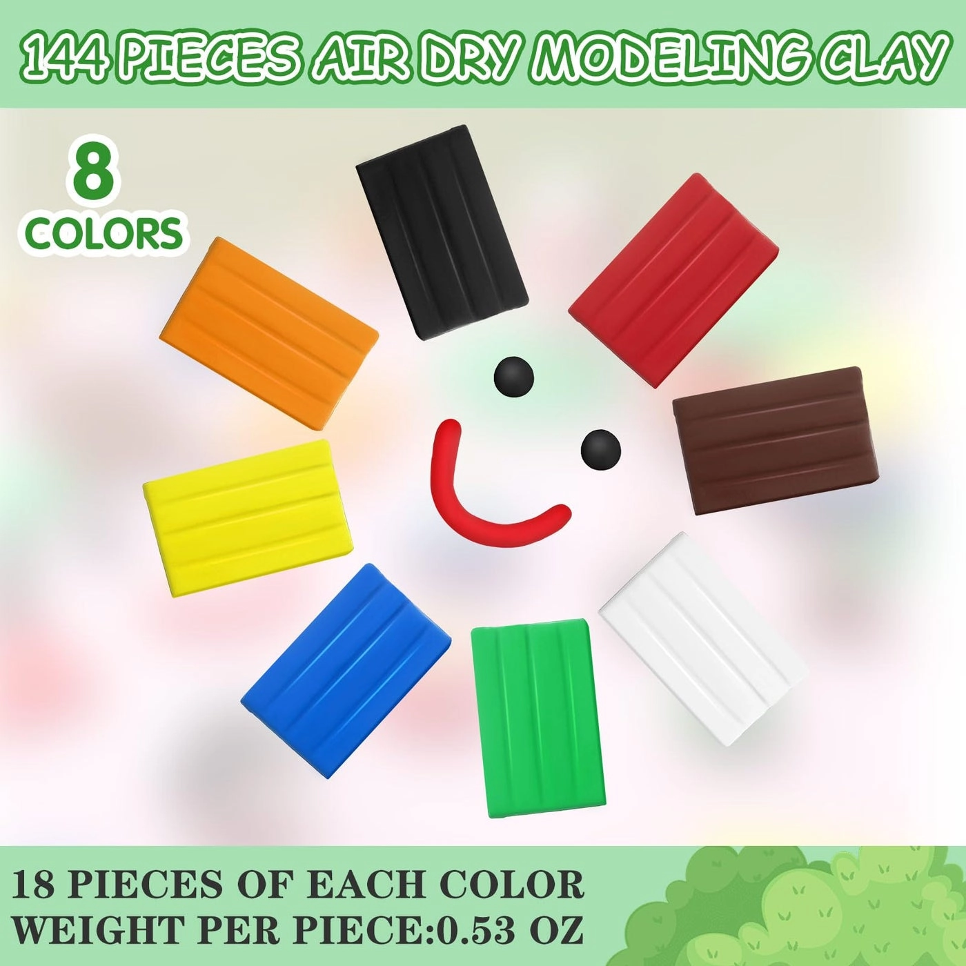 Air Dry Clay - 76oz 144pcs.