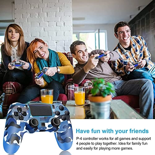 Wireless Game Controller - Camo Blue PS4