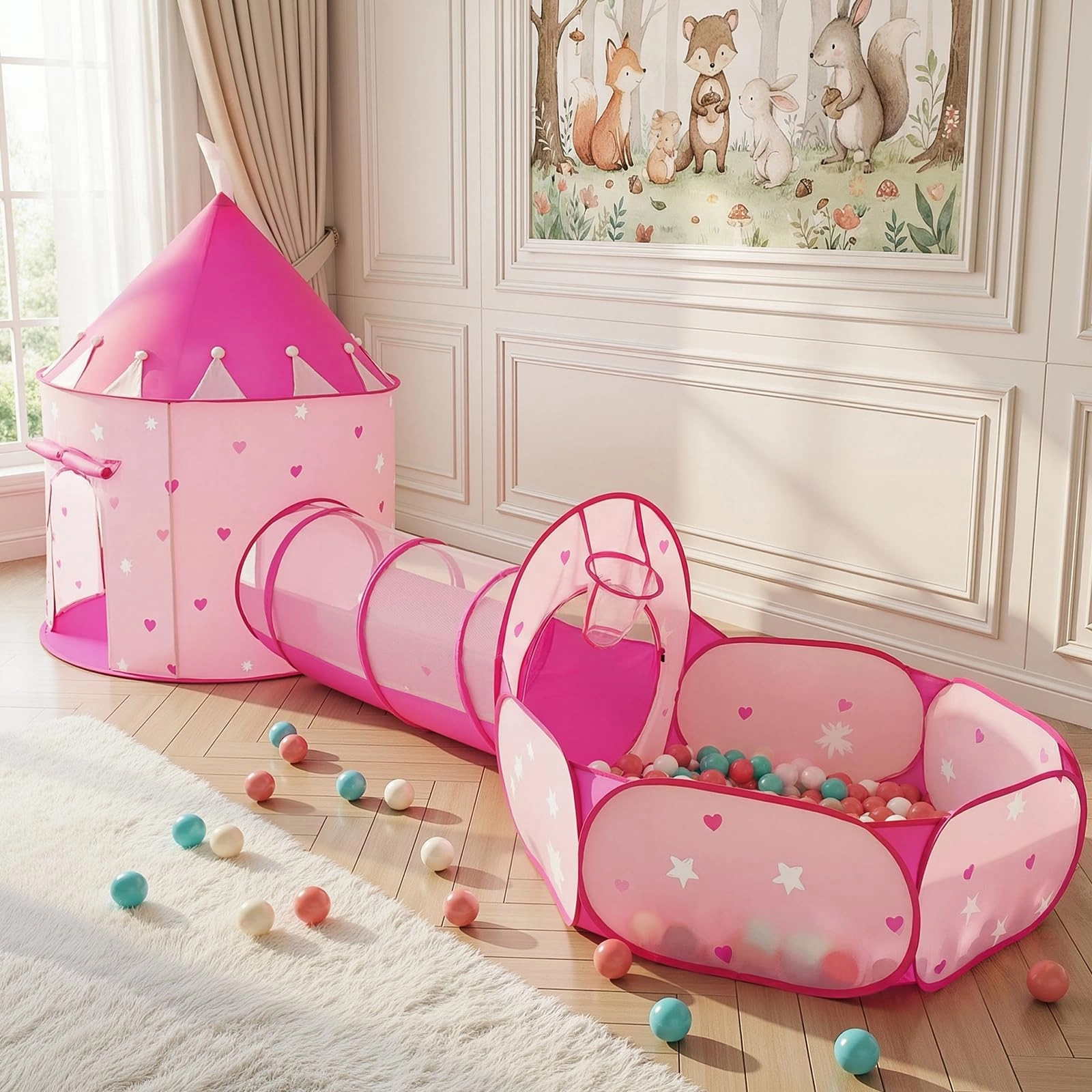 3 in 1 Kids Play Tent