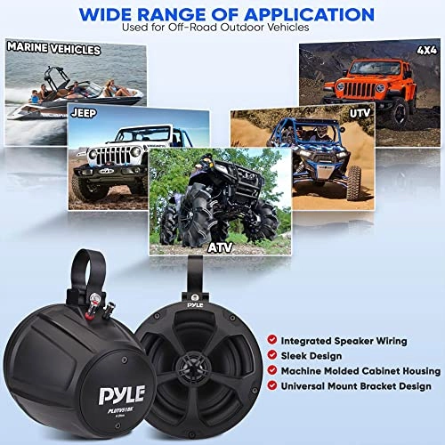2-Way Waterproof Off-Road Speakers - 5.25" 1000W