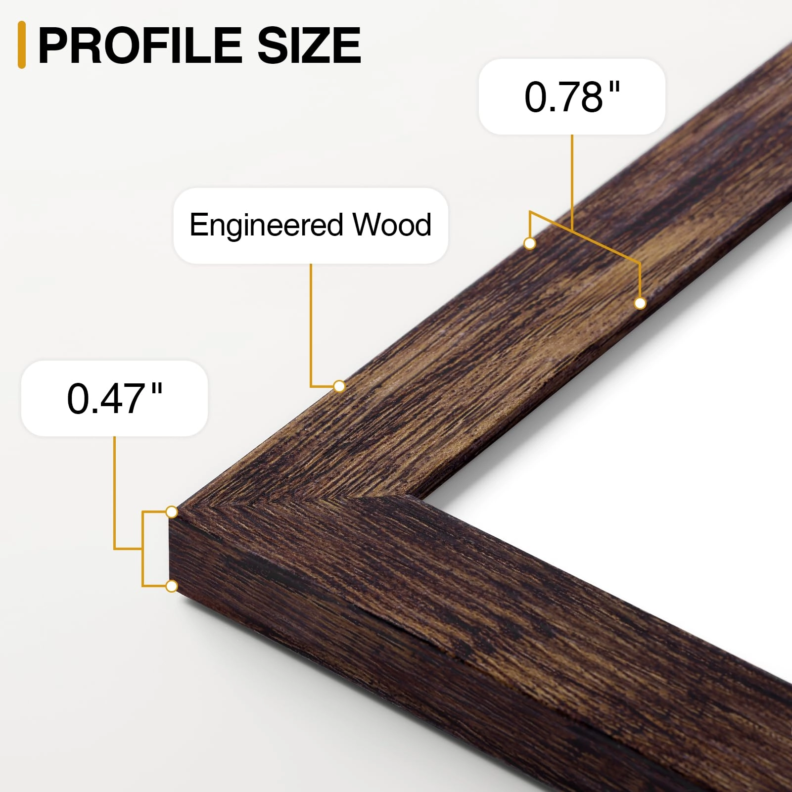 Picture Frames Set - 10 Pack Rustic Grey