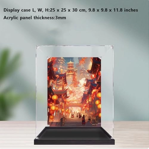 Acrylic Display Box for LEGO Fortune Run Lamp Kit 80116 - 3 mm thickness