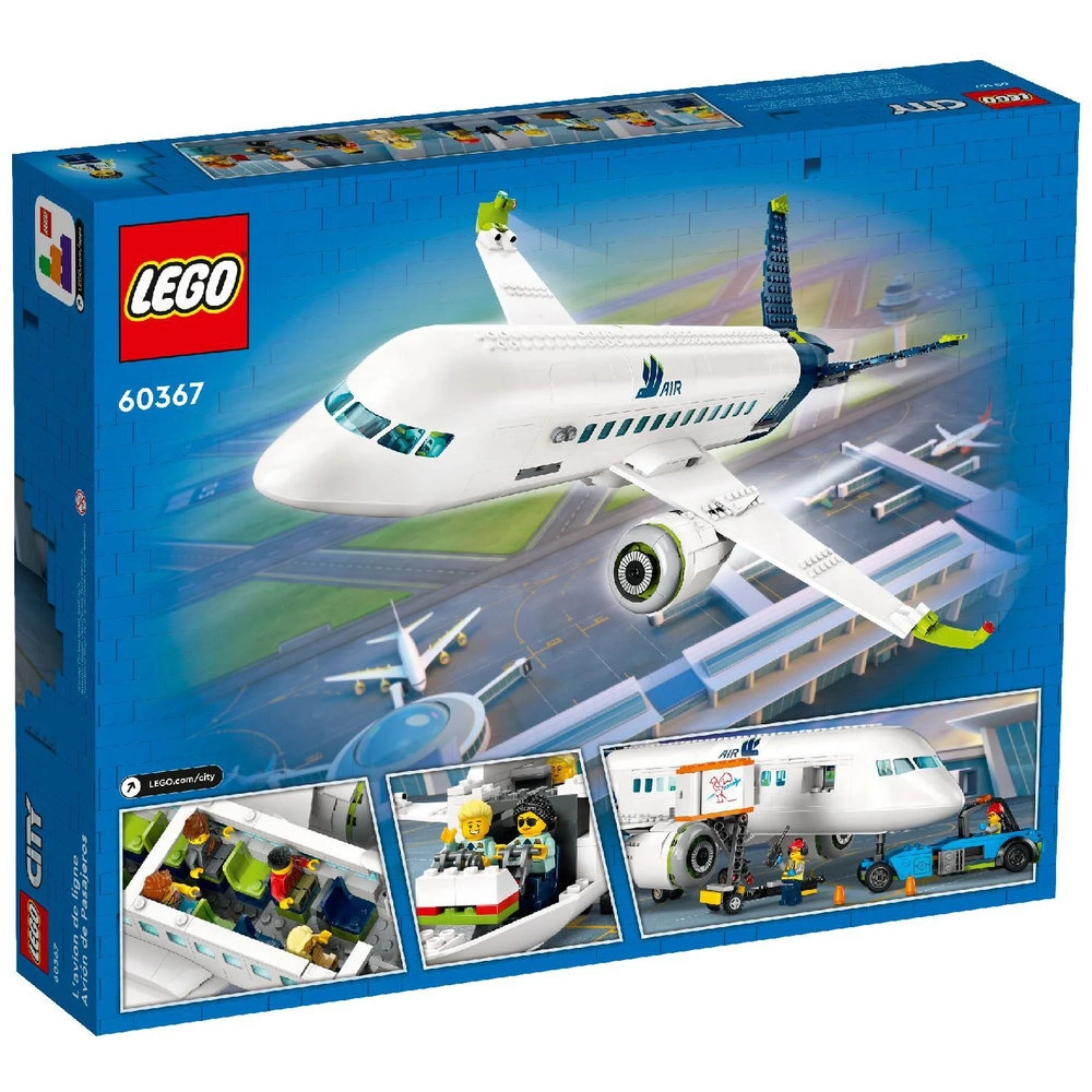 City Passenger Aeroplane (60367) - Large Plane Model 9 Minifigures