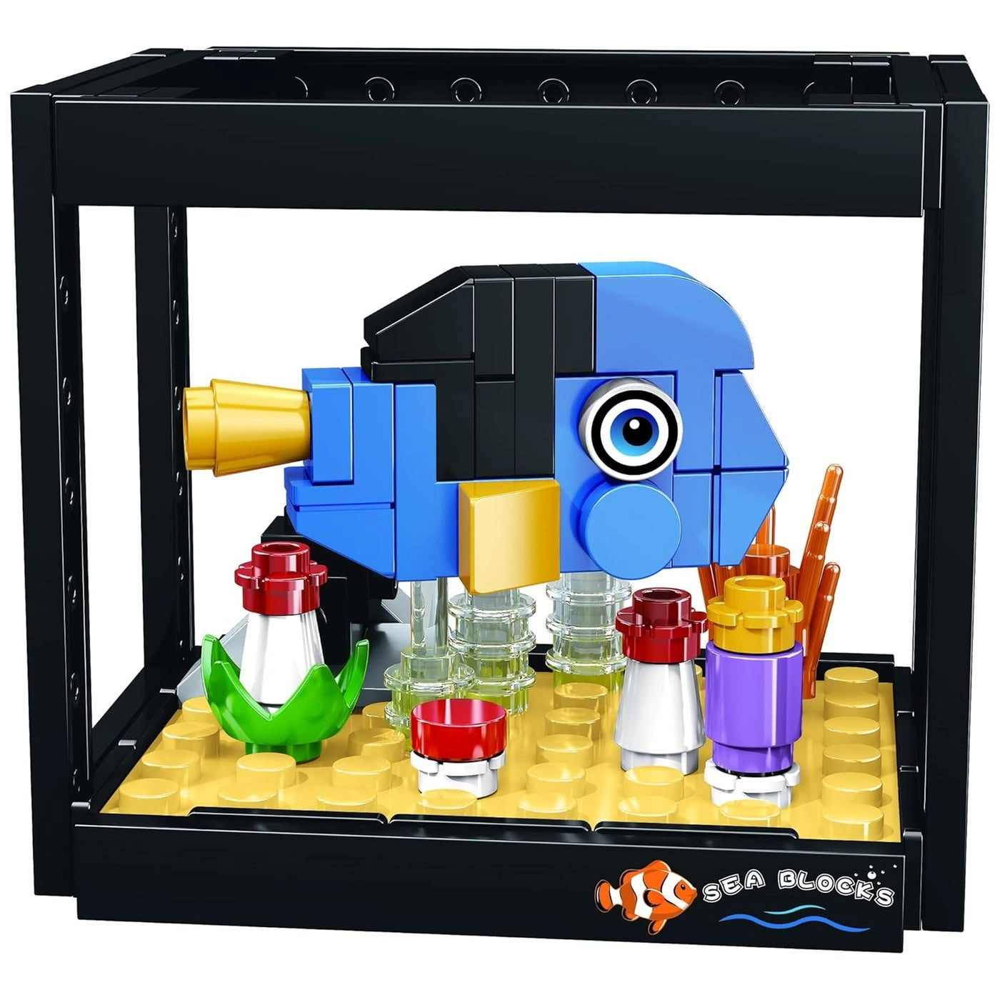 ThinkerPlace 8-in-1 Dream Ocean Fish Tank - Blue Damselfish 91 pcs