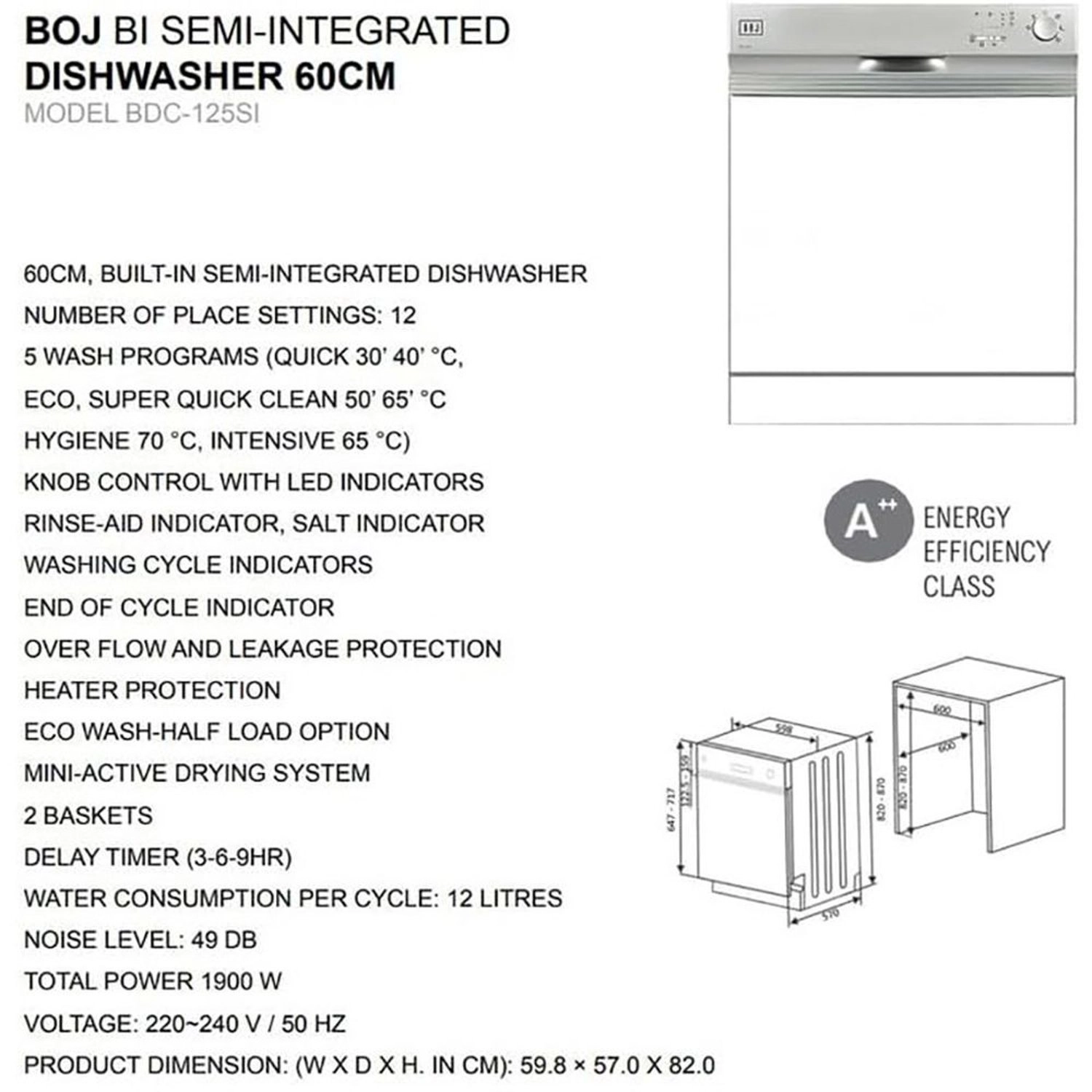 BDC-125SI Semi-Integrated