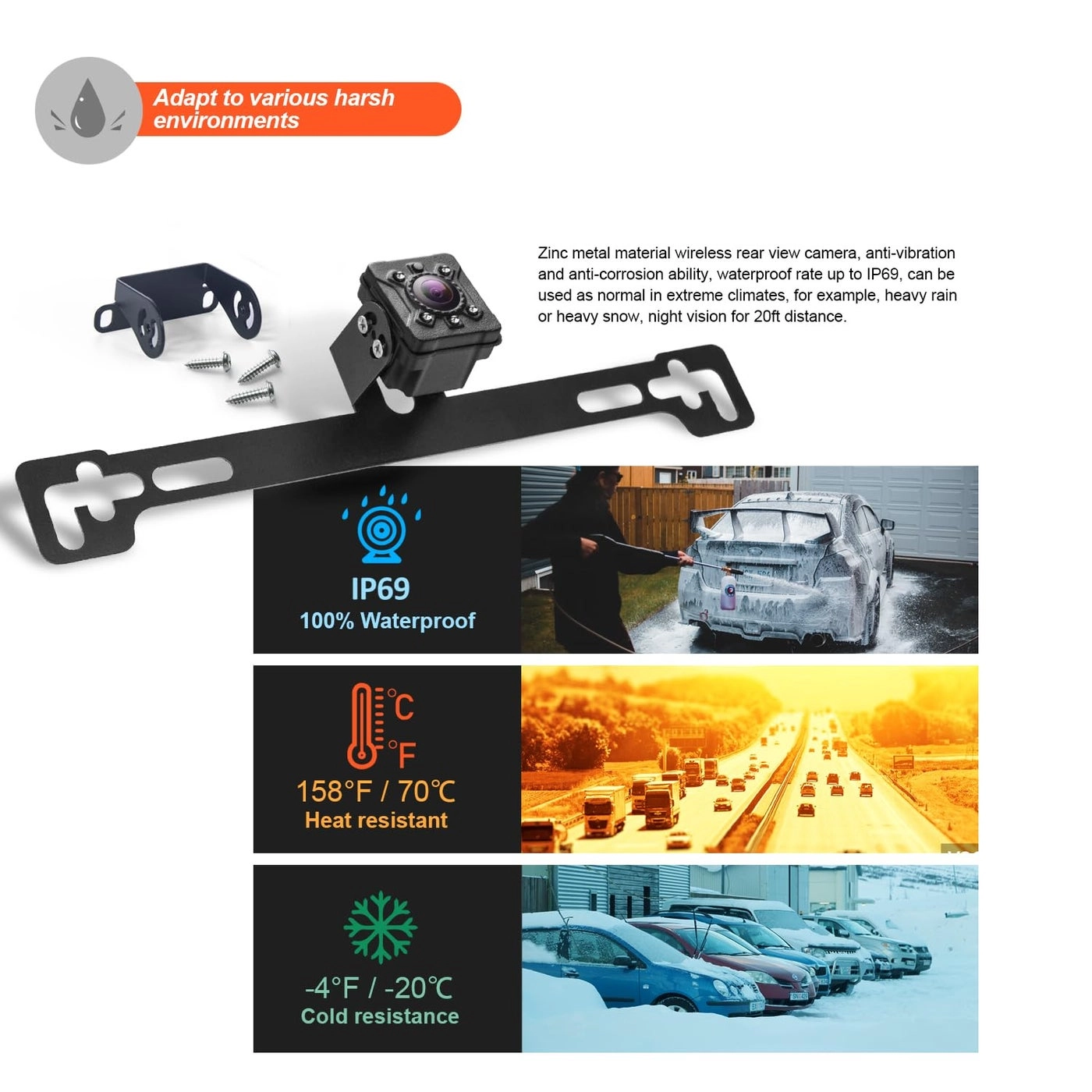 Wireless Backup Camera - Night Vision Wireless