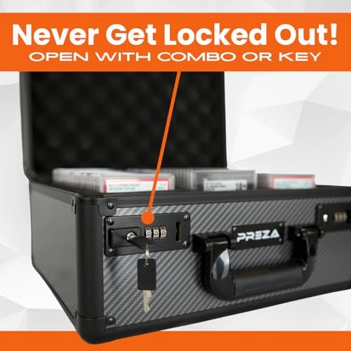 Slab Case - Large Combination and Key Lock