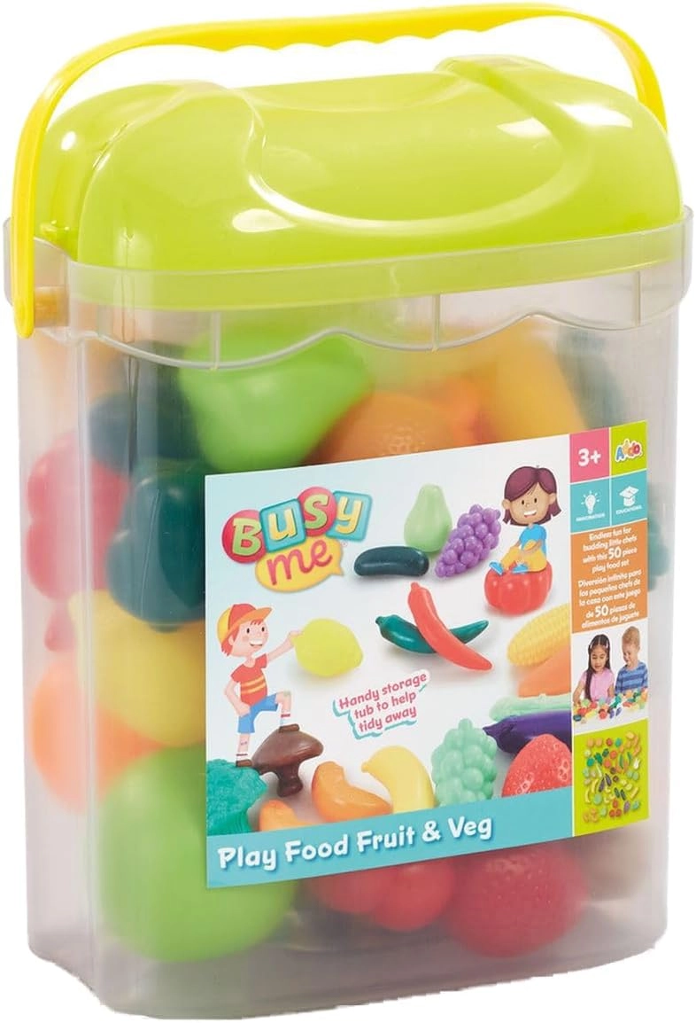 PLAY BOX TOYS TRADING Busy Me Play Food Fruit & Veg - 50 pcs