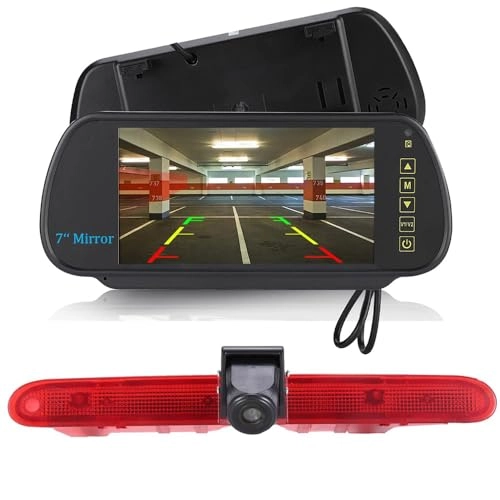 Brake Light Reversing Camera + Rear View Mirror Monitor - Night vision 628 x 586 pixels