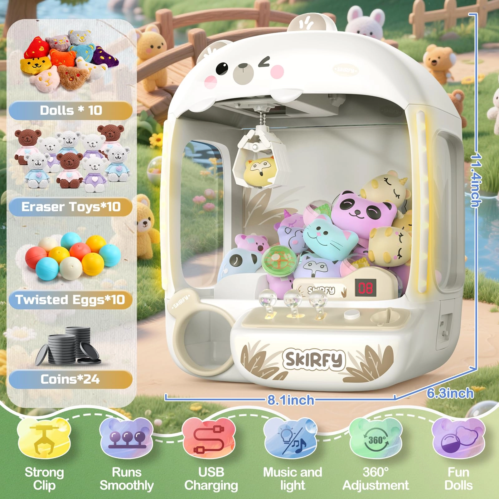 Claw Machine Bear - 8-13 years