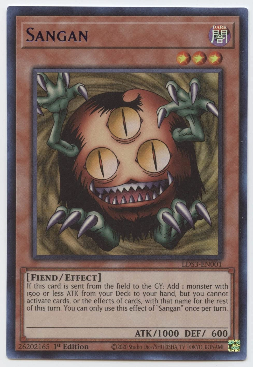 Yu-Gi-Oh! Sangan LDS3-EN001 - 1st Edition