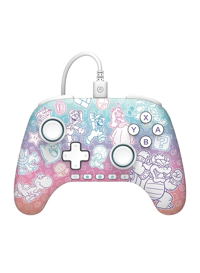 Switch 2 Advantage Wired Controller Mushroom Kingdom