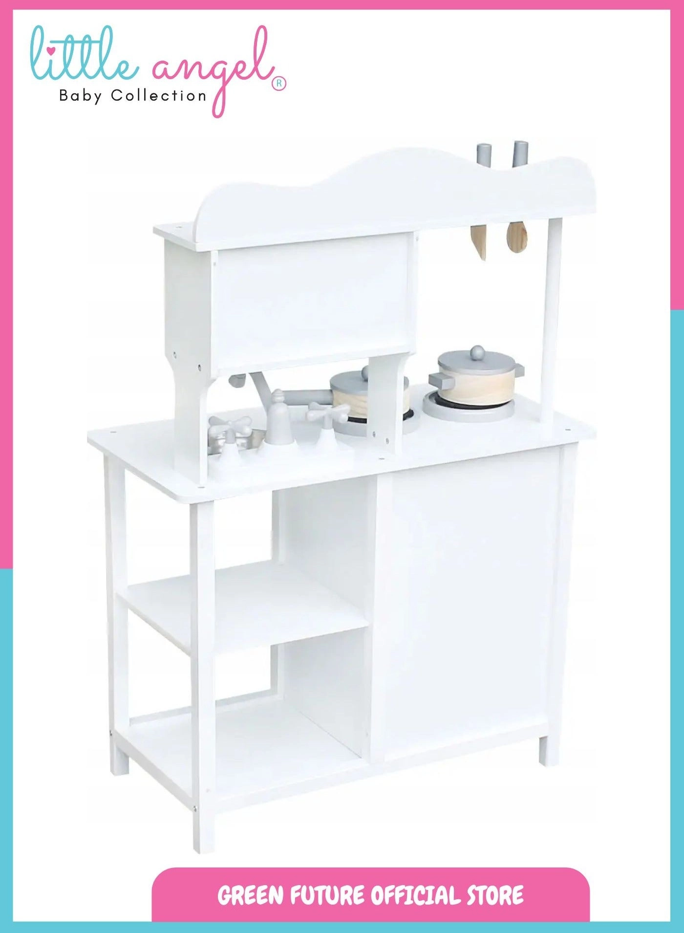 Kids Wooden Play Kitchen
