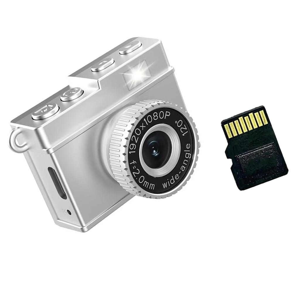 Whoasyst Mini Digital Camera - 1080P 1.14inch Screen