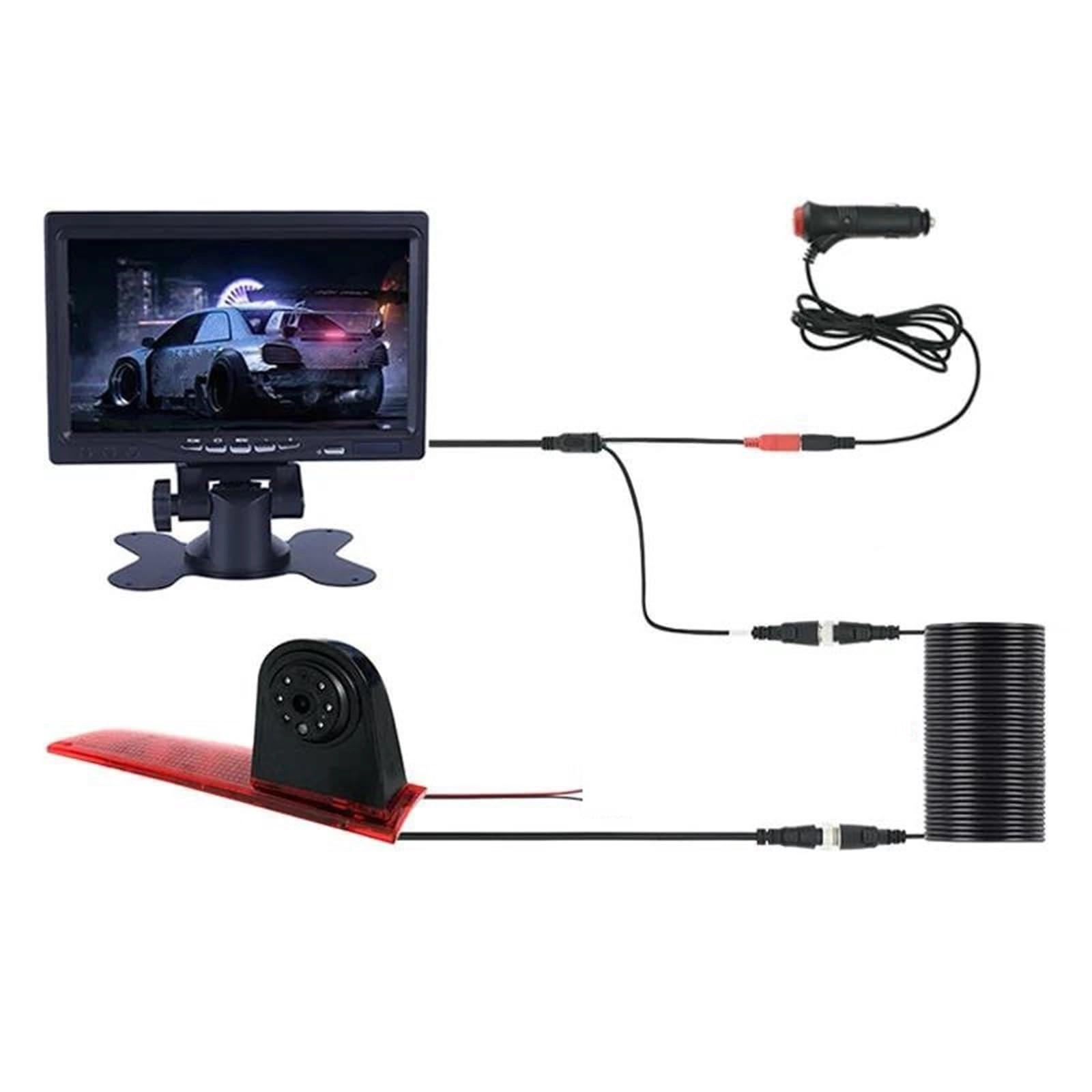 AHD 1080P Brake Light Reverse Camera - Night vision