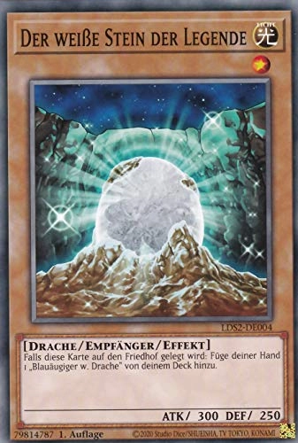 (Near Mint) Yugioh The White Stone of Legend LDS2-DE004 - German Set