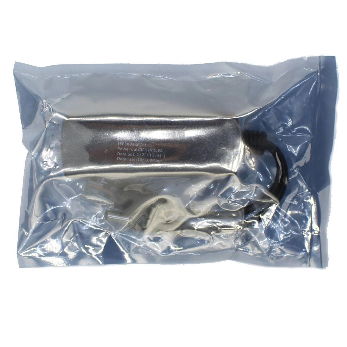 PoE Splitter Adapter - 48V to 12V IEEE 802.3af 10/100Mbps Pack