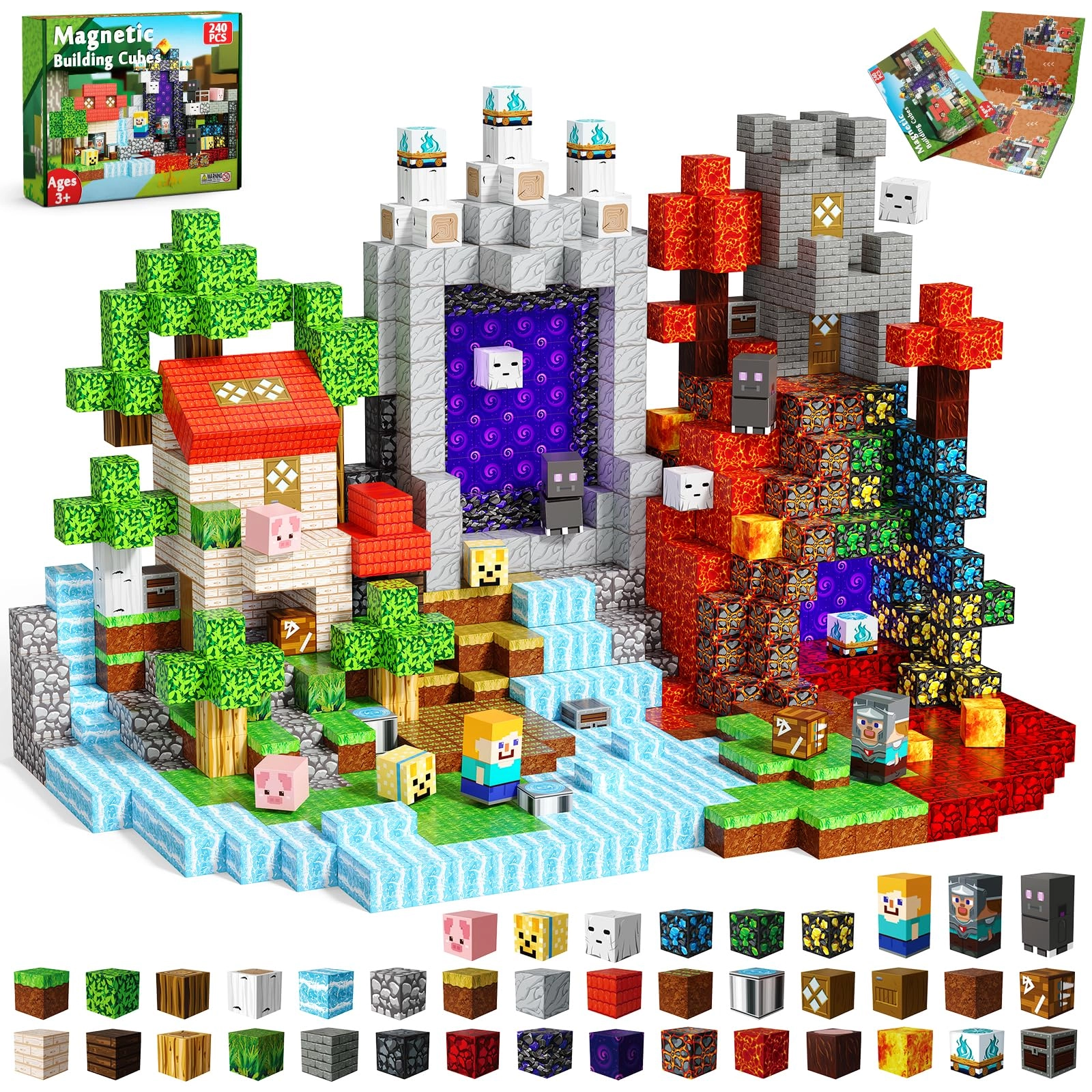 magneverse Magnetic Blocks - 240 pcs