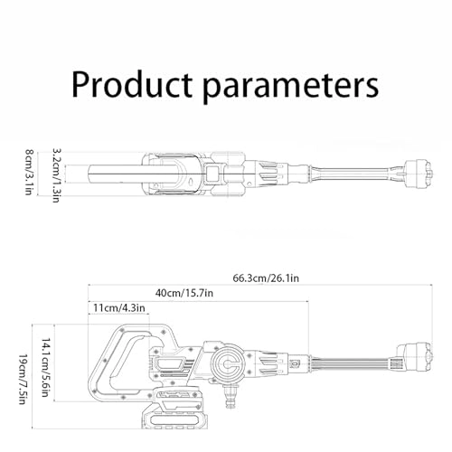 High-pressure washer - 2 Batteries 3 MPa