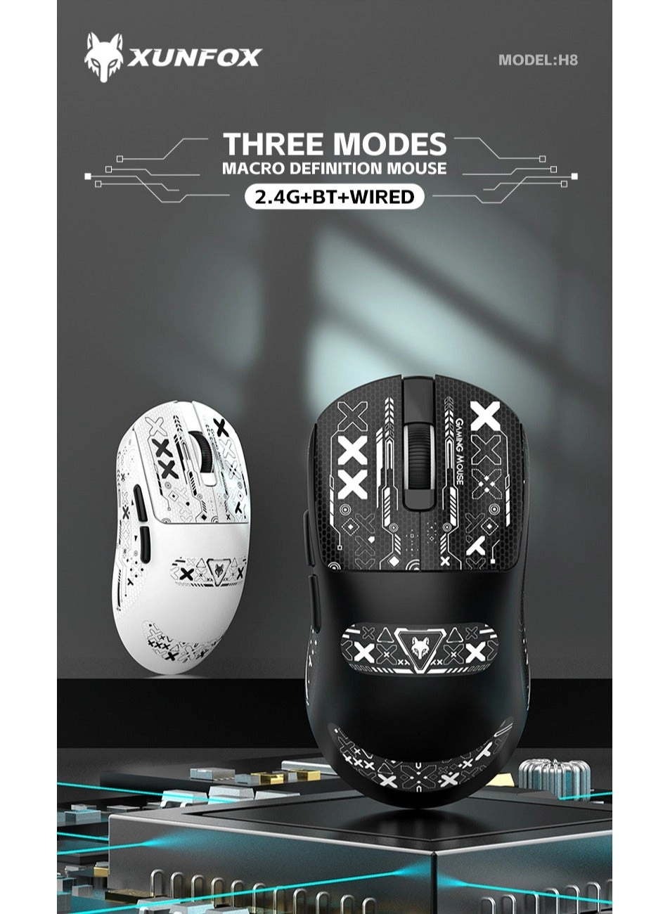 H8 - 2.4G Bluetooth Wired