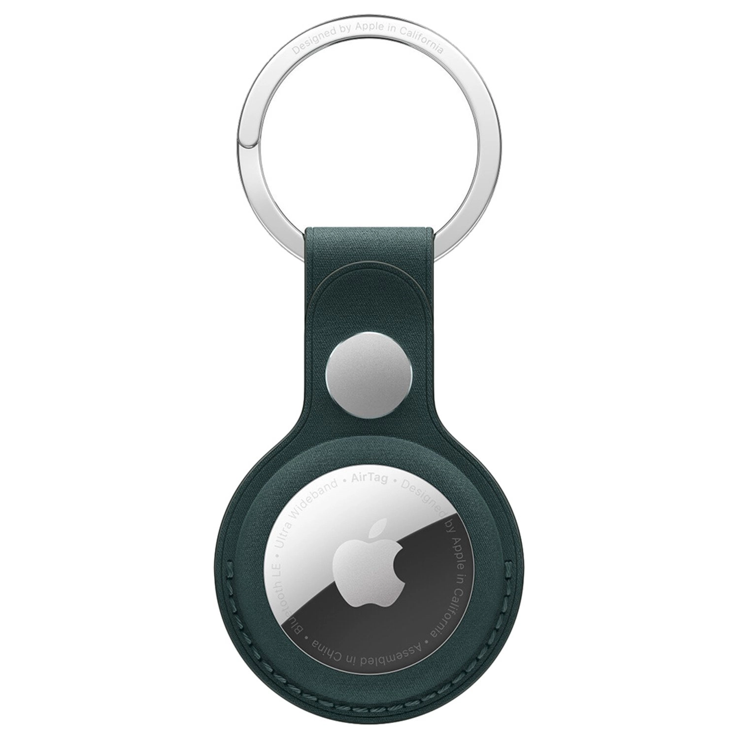 Apple FineWoven Key Ring - Dark Green Stainless steel