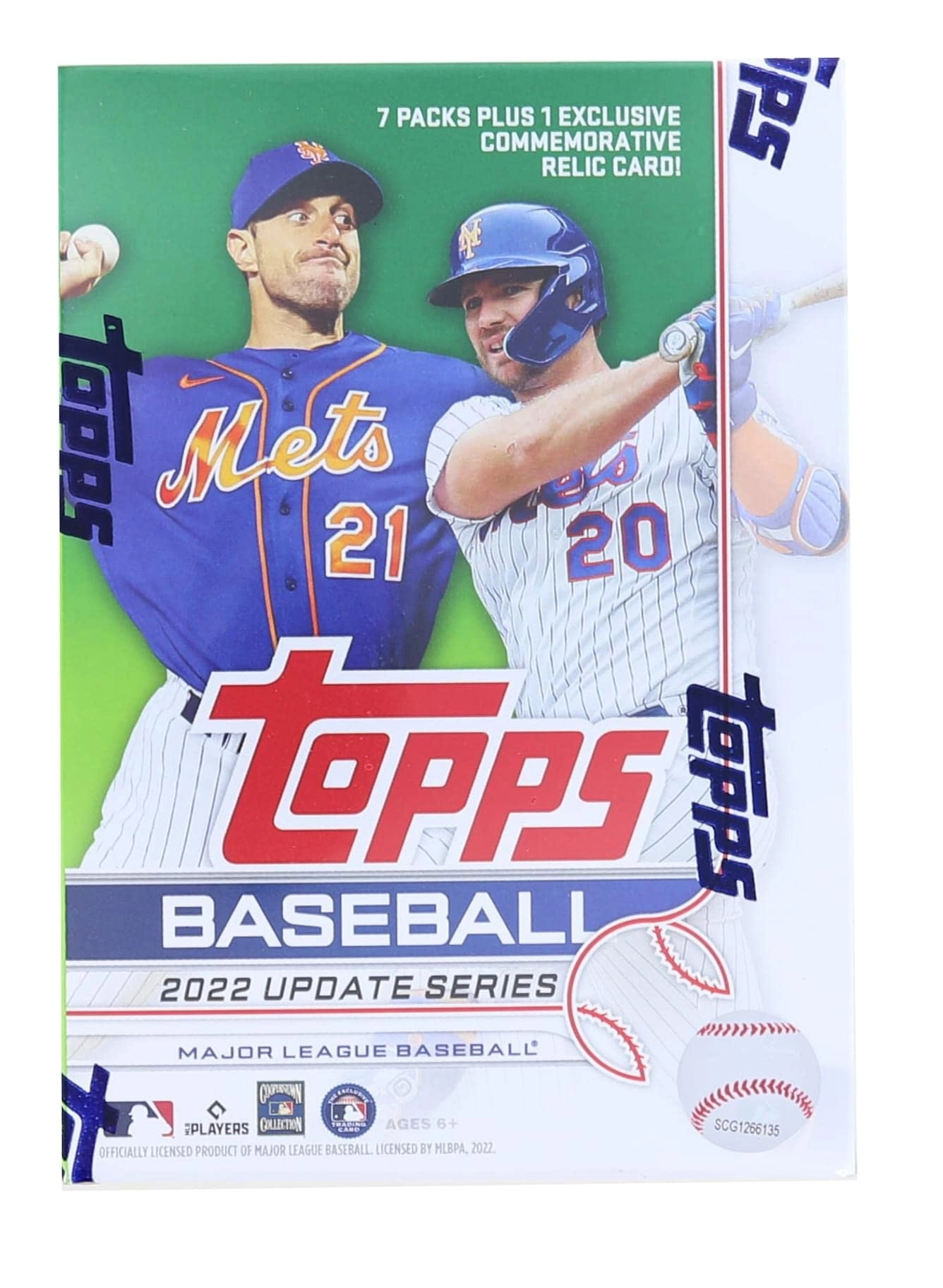 Topps Baseball Updates Relic Box - 7 packs 14 cards per pack