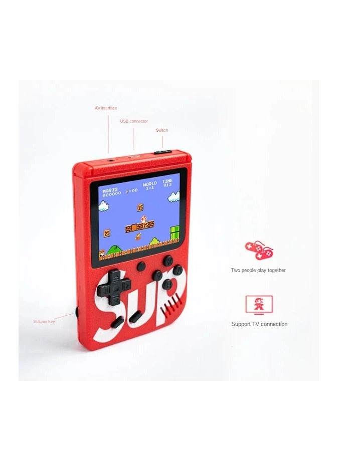 Handheld Game Console - 400 Built-in Games 3-Inch Color Screen Rechargeable Battery