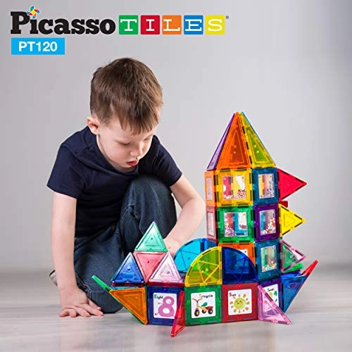 Master Builder Magnetic Building Block Construction Set - 120 pcs