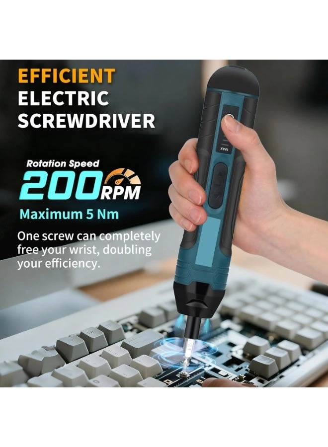 Electric Screwdriver Set - 105-piece USB-rechargeable 5Nm