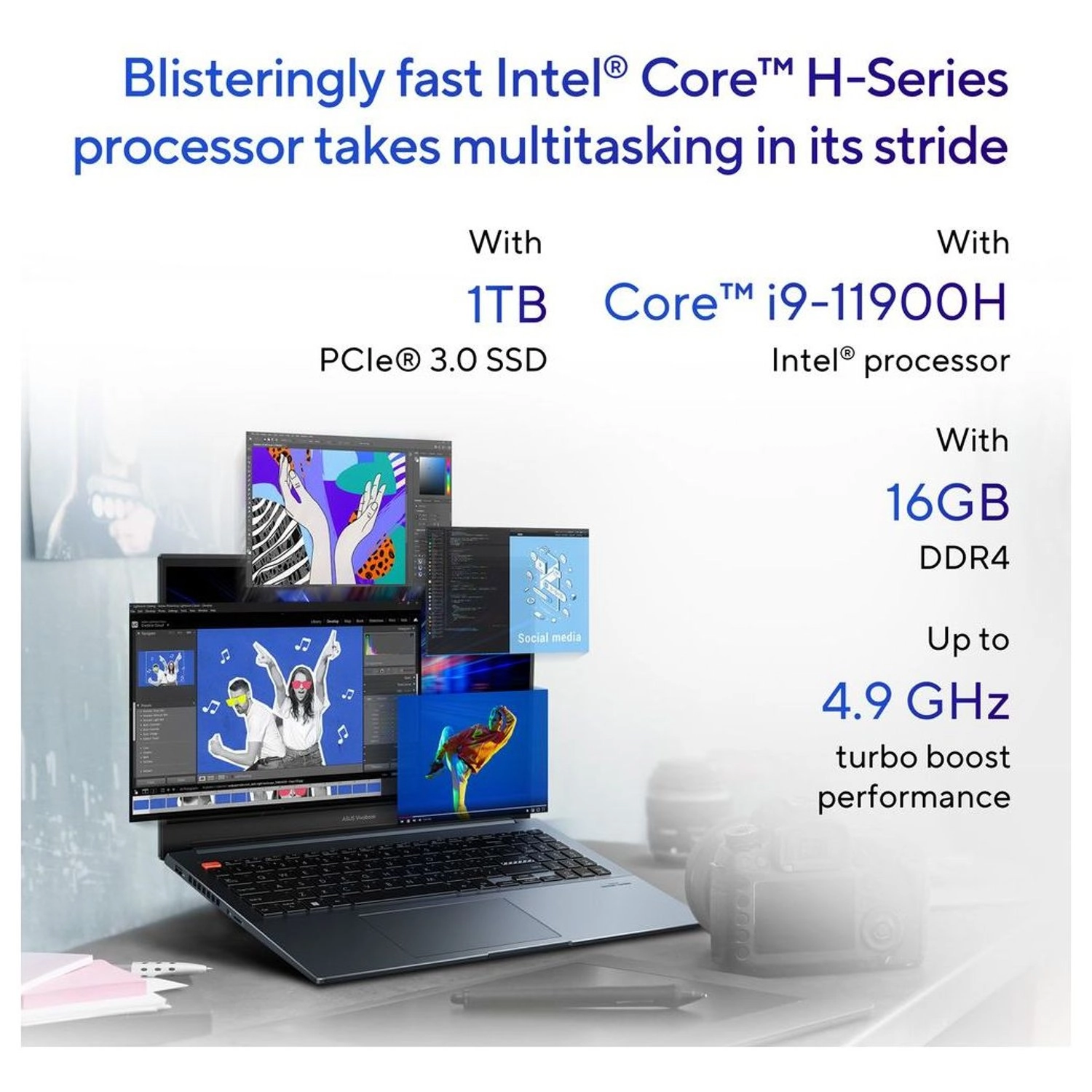 VivoBook Pro 16 K6602HC - 16'' i9-11900H 16GB DDR4 1TB SSD