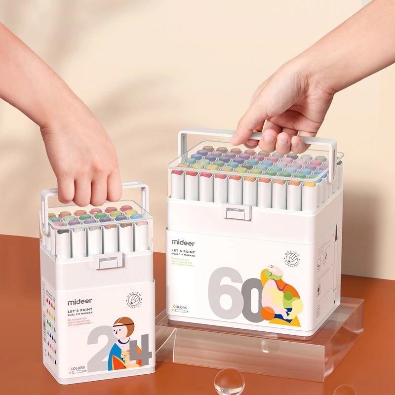 Dual Tip Markers - Multi Colour broad chisel and fine pointnibs
