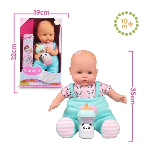 Magic Bottle Soft Baby Doll - Plastic Ages 10 Months+