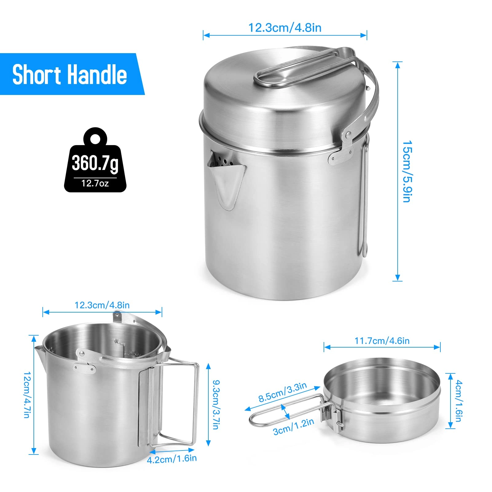 Camping Pot - 1.0 Count 1 Liters