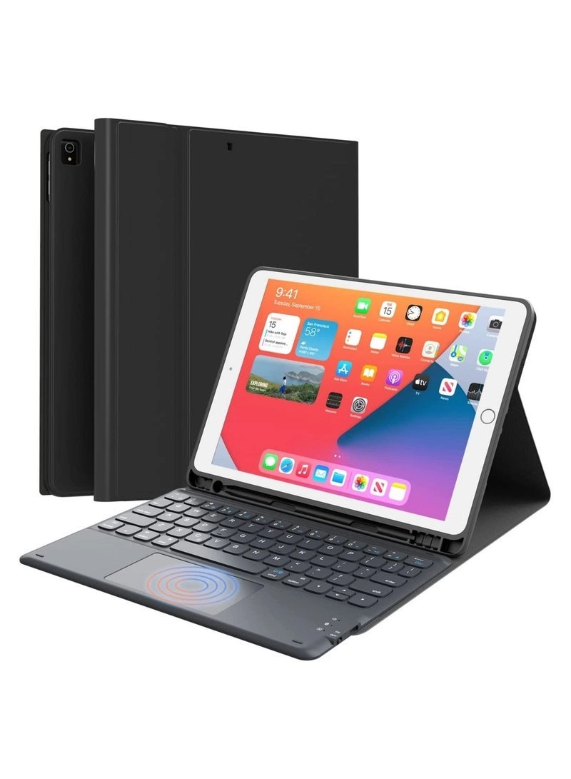 Generic iPad Keyboard - Compatible with iPad 9th/8th/7th Gen Smart Trackpad Detachable Wireless