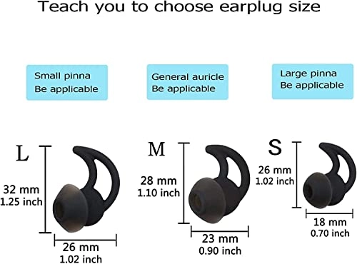 Replacement Earbuds for Bose QuietControl 30, QuietComfort 20, SoundSport Free, SIE2/IE2/IE3 - Noise Cancelling