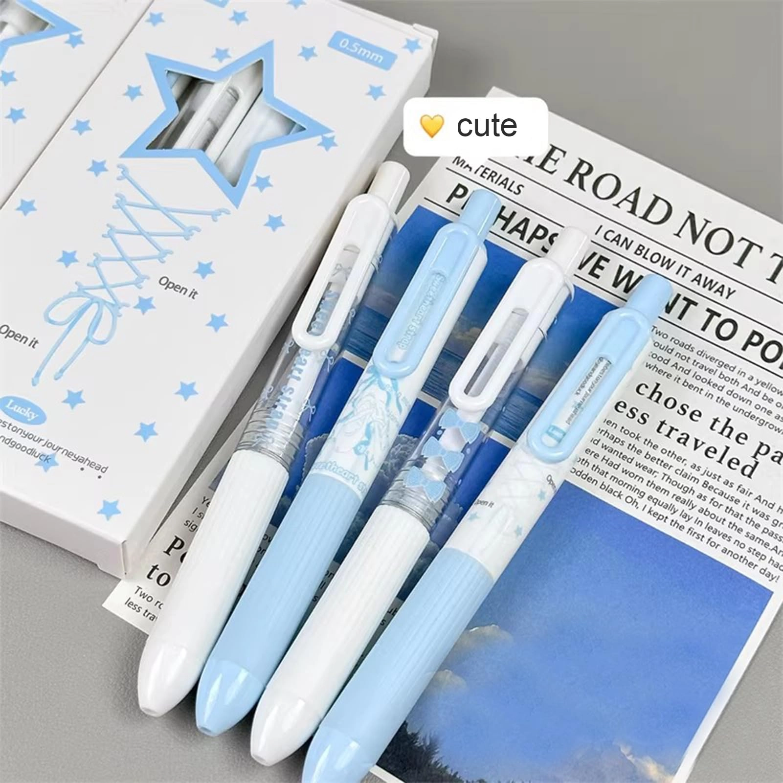 Gel Pen - 4Pcs 0.5mm