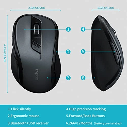 M500 Silent Mouse - Bluetooth