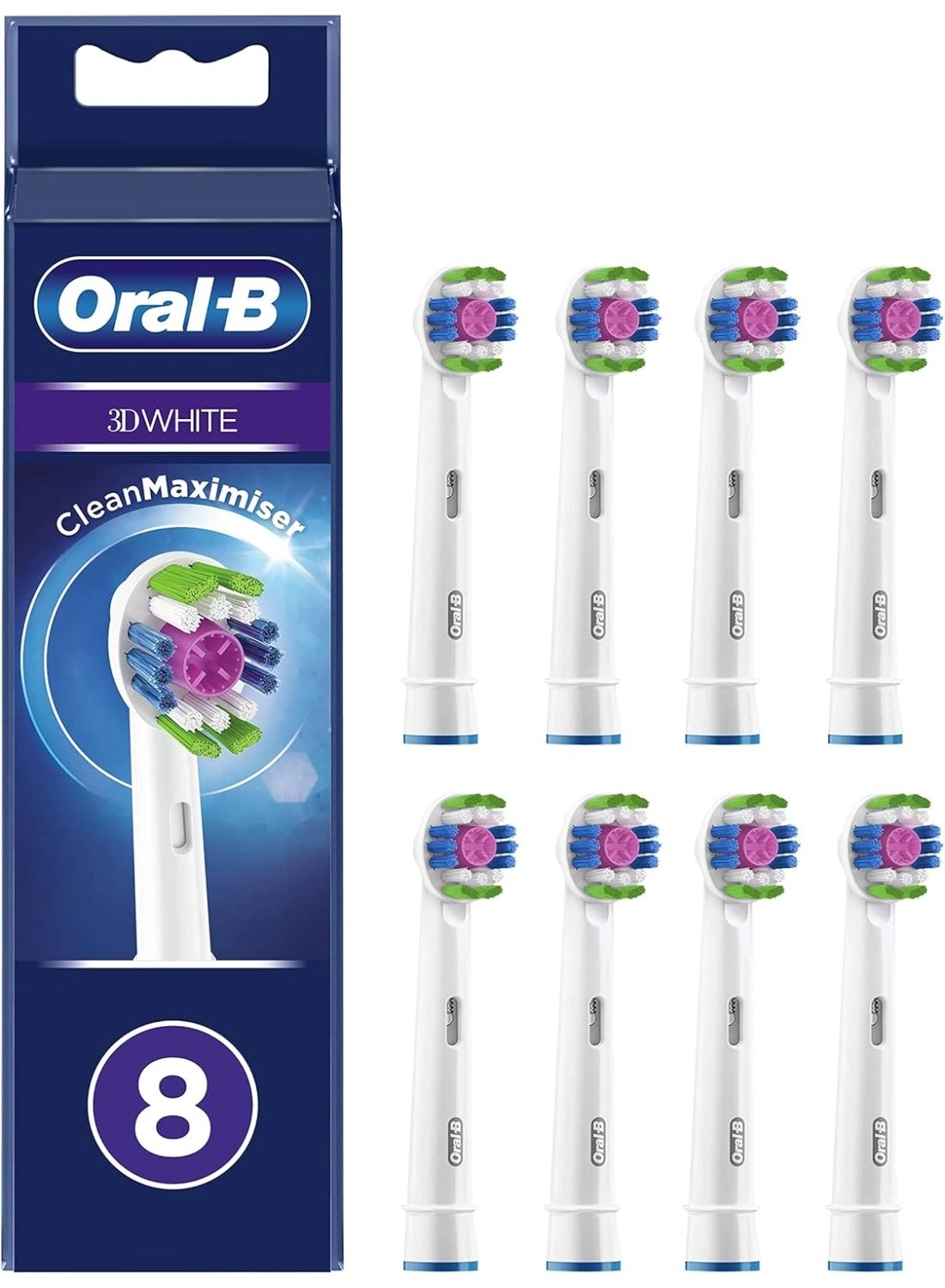 Pro 3D White - Pack of 8 Replacement Brushes