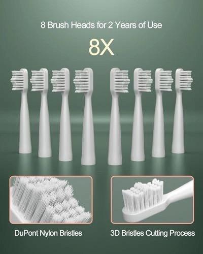 JP-ET-WG - 8 Brush Heads Rechargeable IPX7 Waterproof